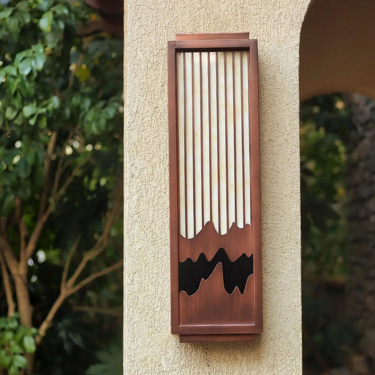 Applique murale en bois naturel, blanc chaud ou froid