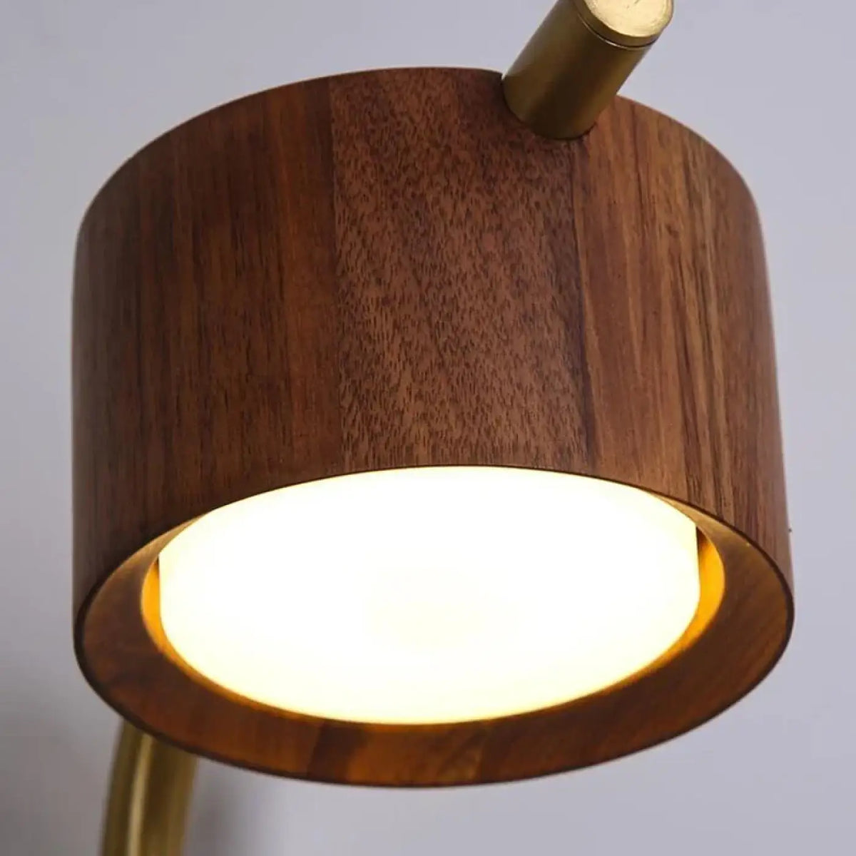 Applique murale en bois à tête orientable LED, beige ou marron