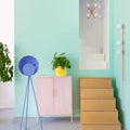 Applique murale sphère en verre suspendue, trois coloris, rose