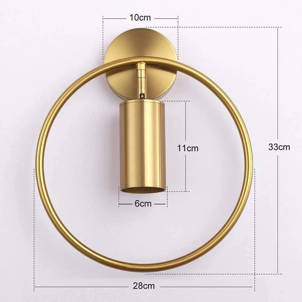 Applique murale bronze doré, trois finitions au choix