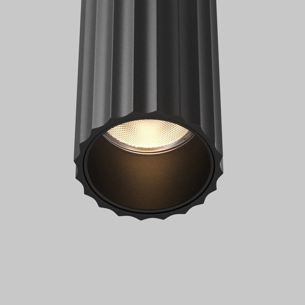 Applique murale LED linéaire cannelée, 49 cm, trois finitions