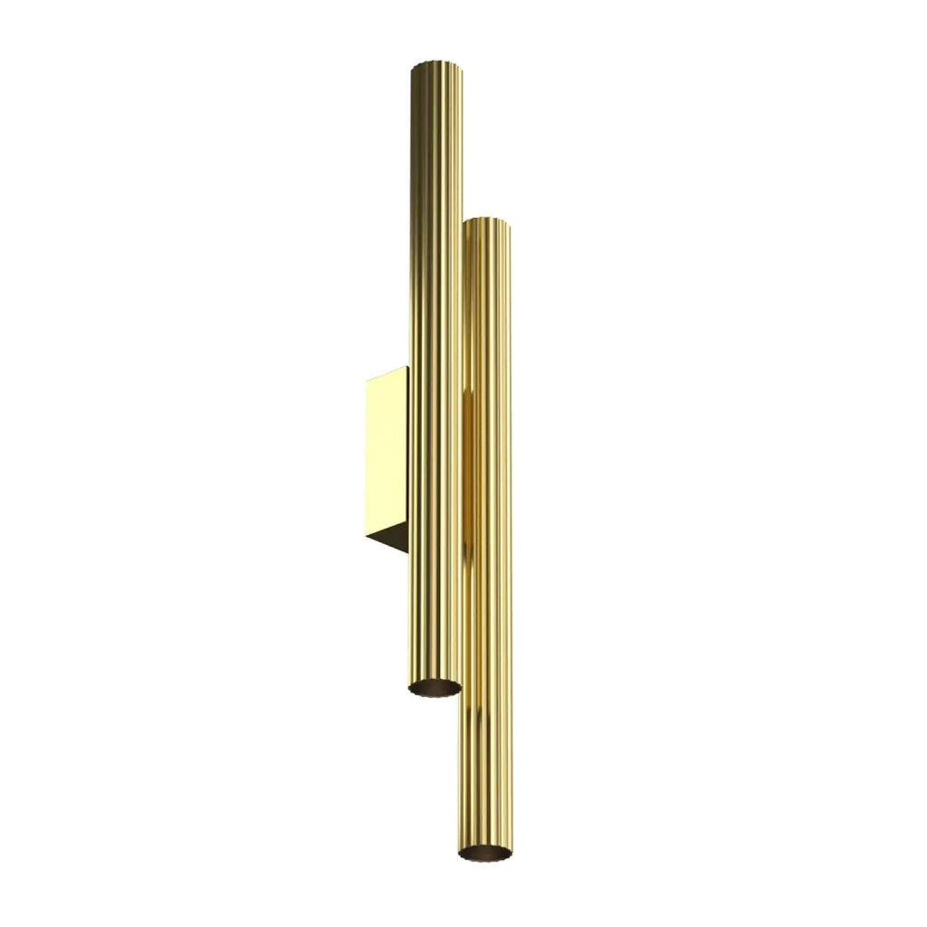 Applique murale LED linéaire cannelée, 49 cm, trois finitions