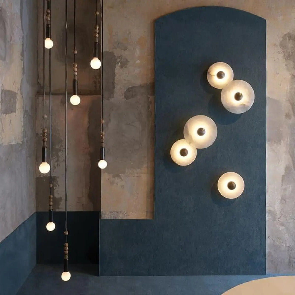 Applique murale en céramique blanche, quatre tailles