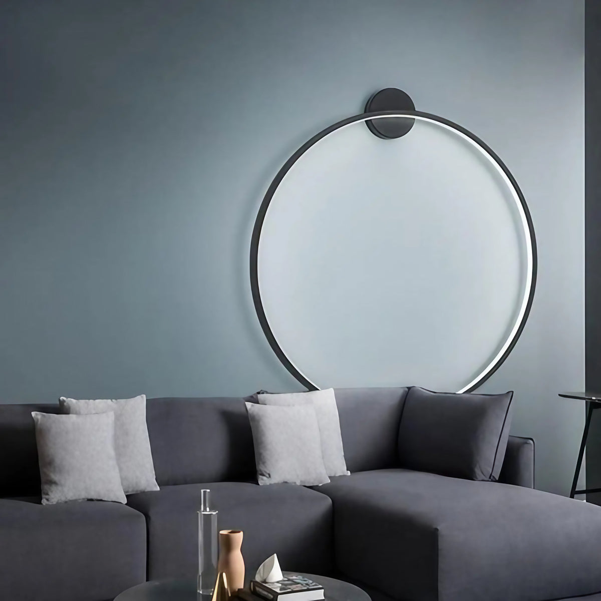 Applique murale cercle lumineux, design moderne