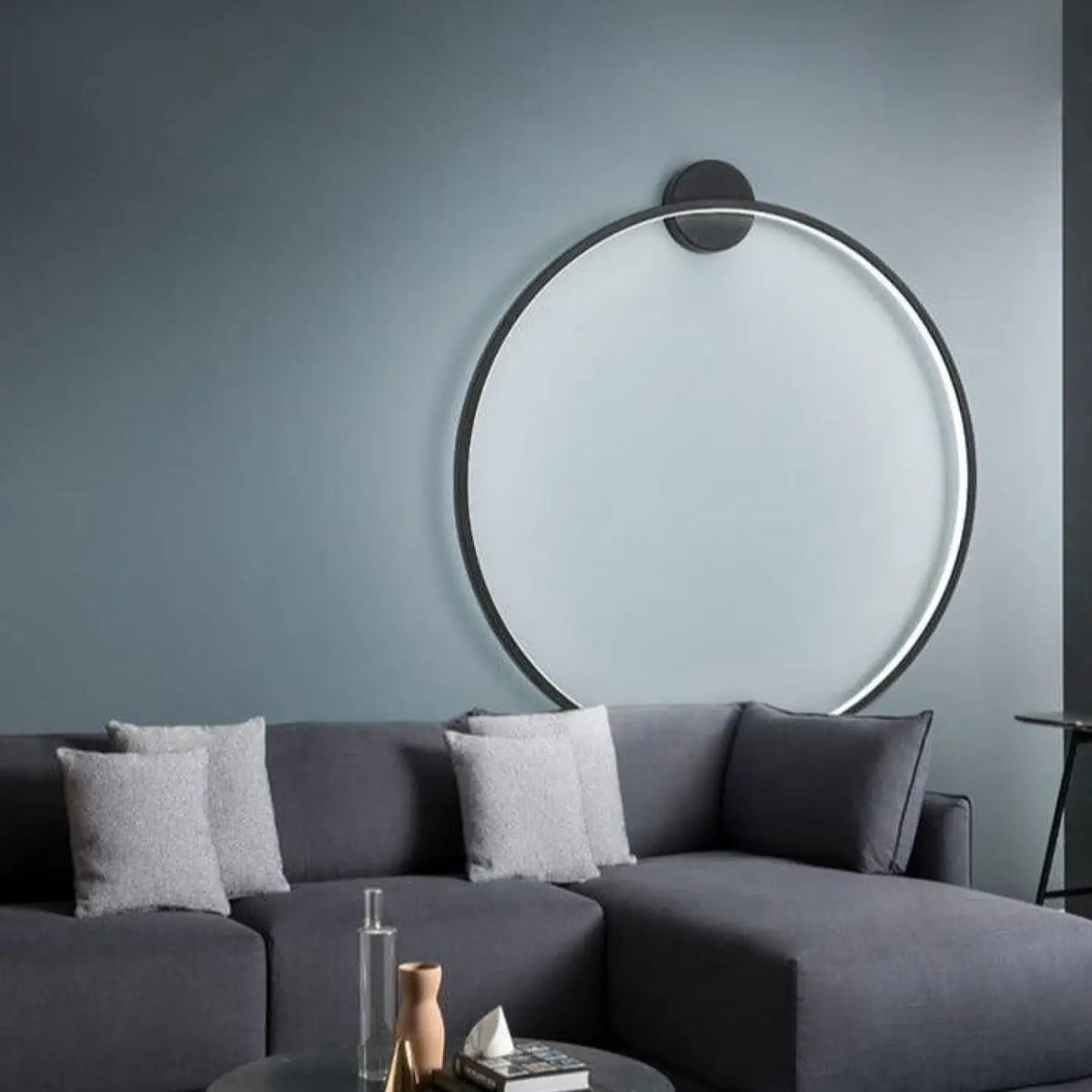 Applique murale cercle lumineux, design moderne