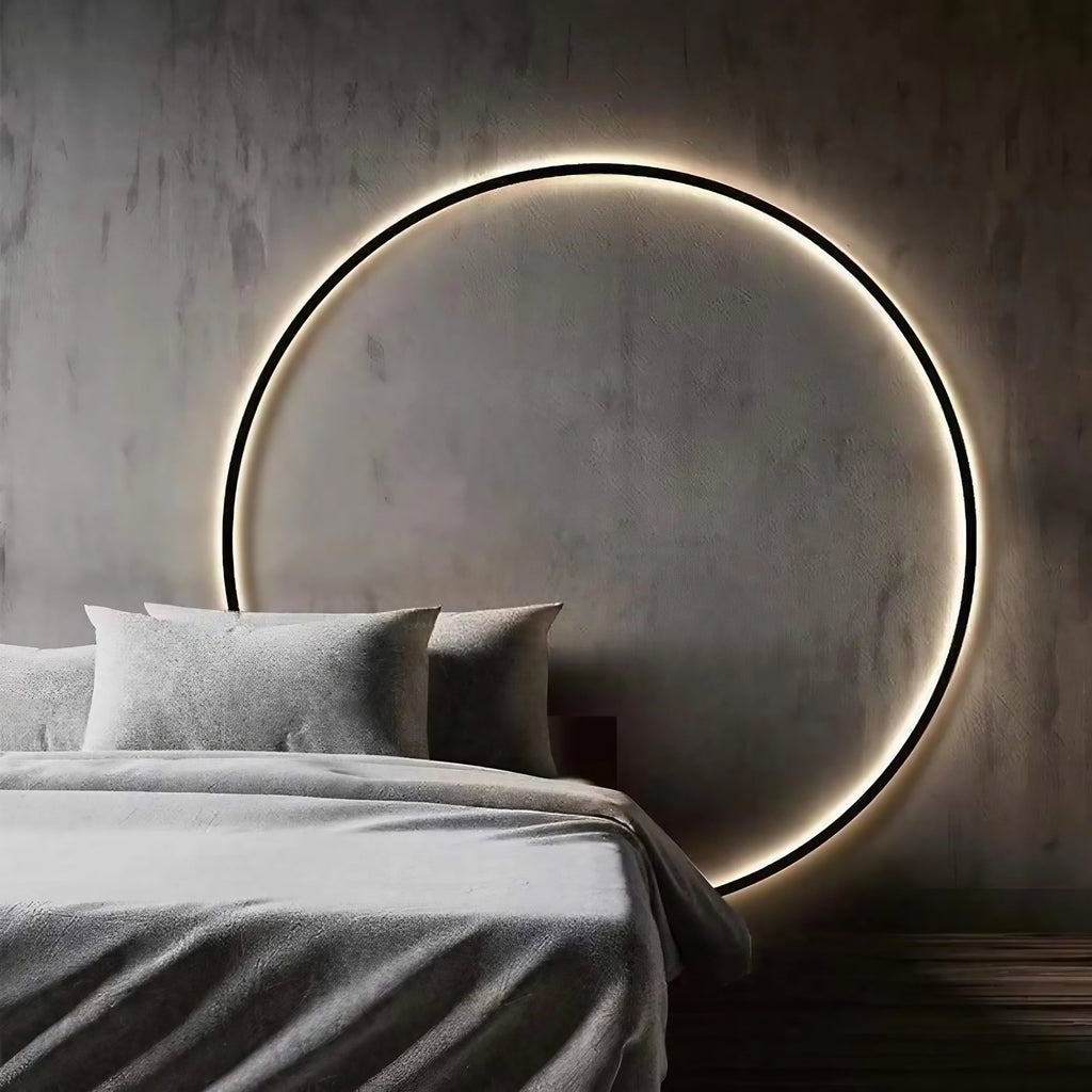 Applique murale cercle lumineux, design moderne