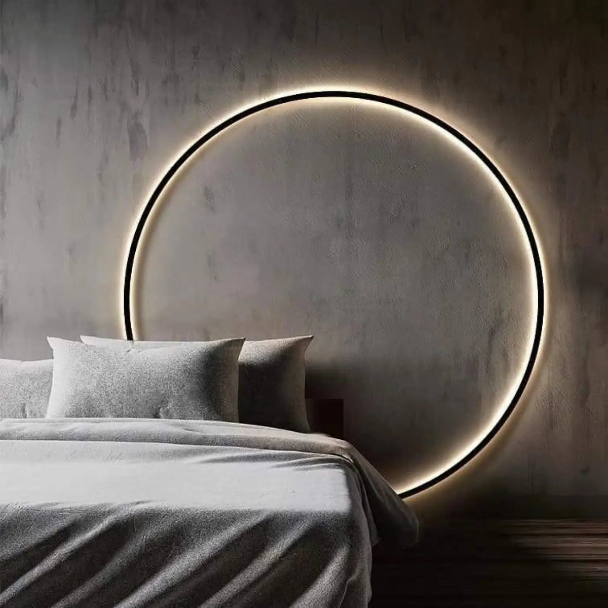 Applique murale cercle lumineux, design moderne