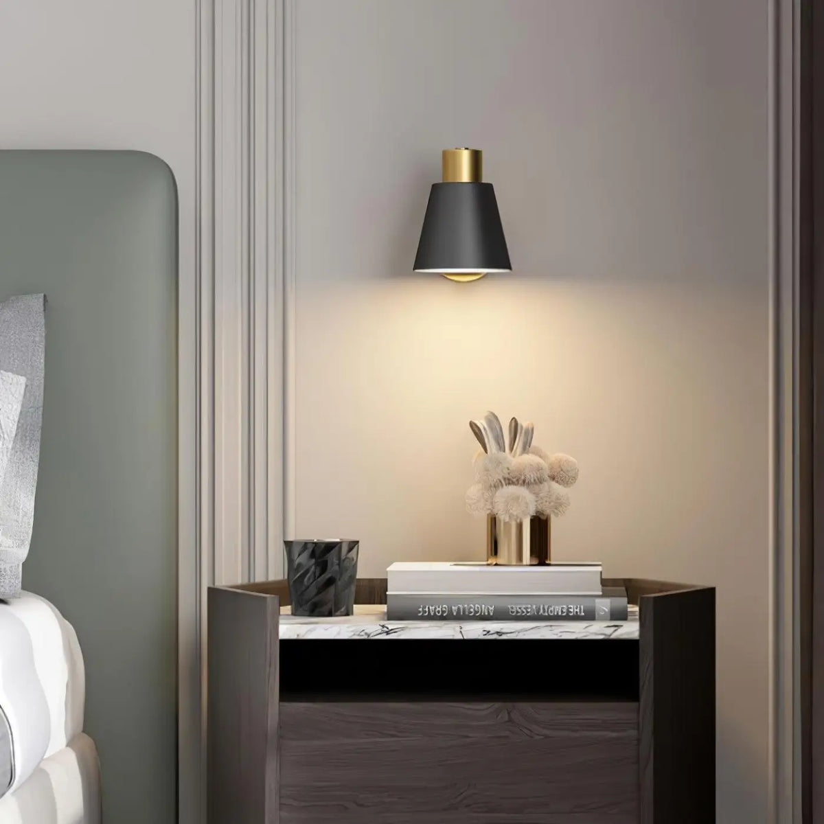 Applique murale pour chambre d'adulte, à poser près du lit