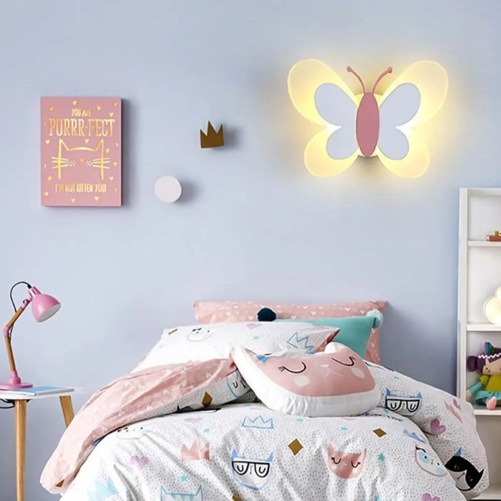 Applique murale pour chambre de bébé, rose ou bleue