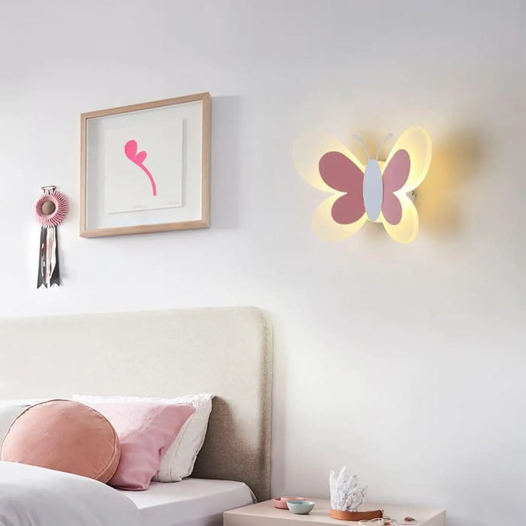 Applique murale pour chambre de bébé, rose ou bleue