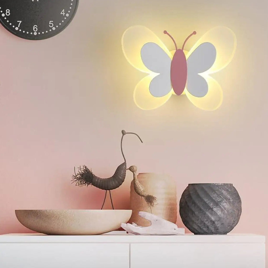 Applique murale pour chambre de bébé, rose ou bleue