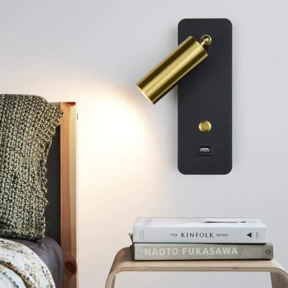 Applique murale pour chambre parentale, lampe de chevet murale