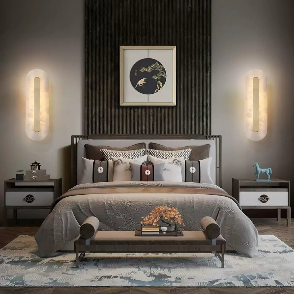 Applique murale de chambre pour tête de lit, blanc chaud ou froid