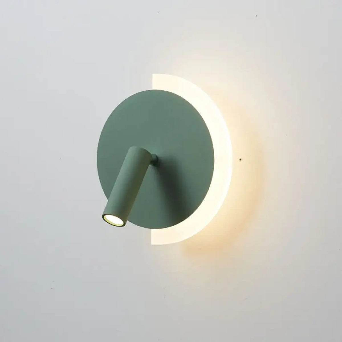 Applique murale ronde à LED, orange, vert, noir ou blanc, vert