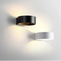 Applique murale LED circulaire, noire ou blanche, épurée, noir