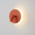 Applique murale ronde à LED, orange, vert, noir ou blanc, orange