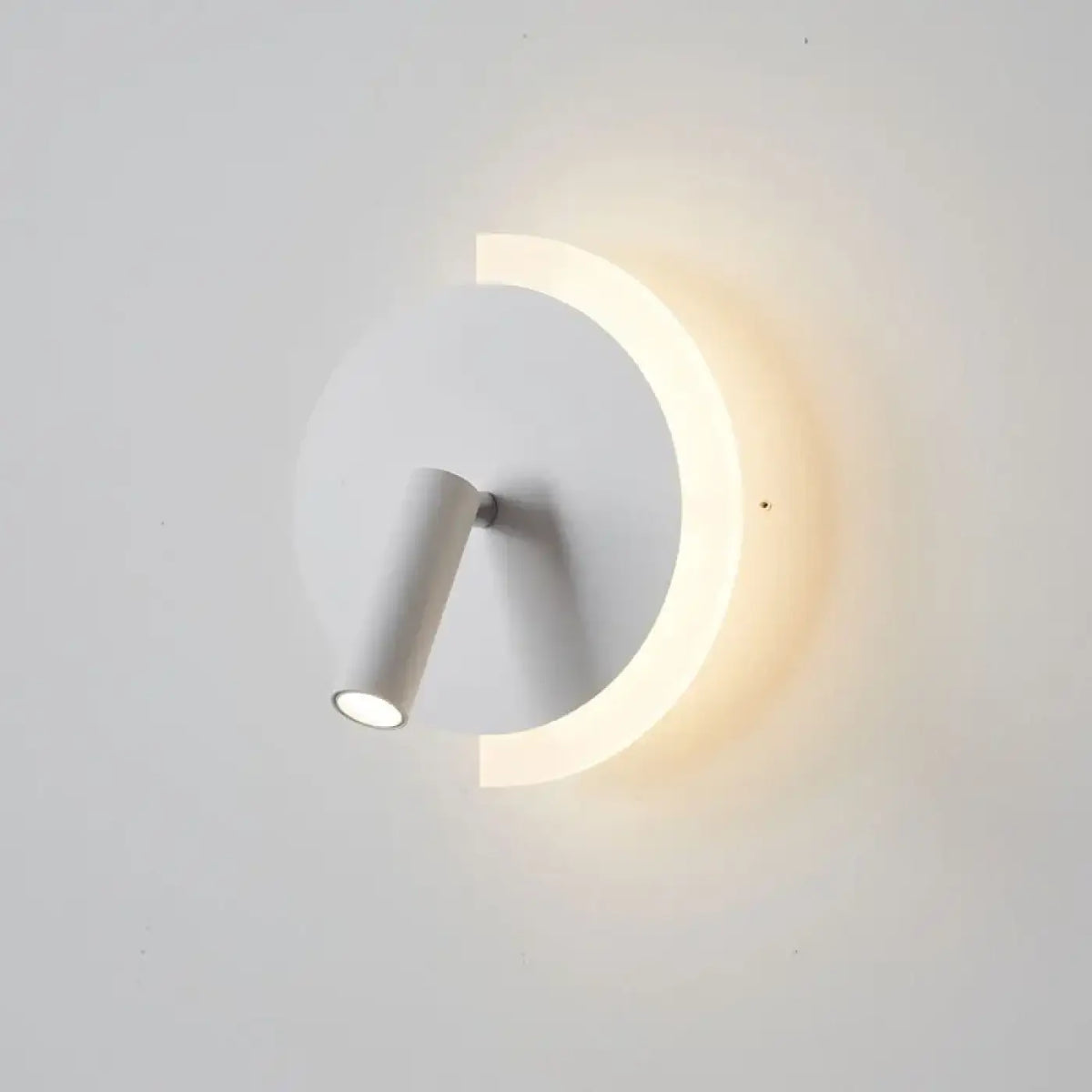 Applique murale ronde à LED, orange, vert, noir ou blanc, blanc