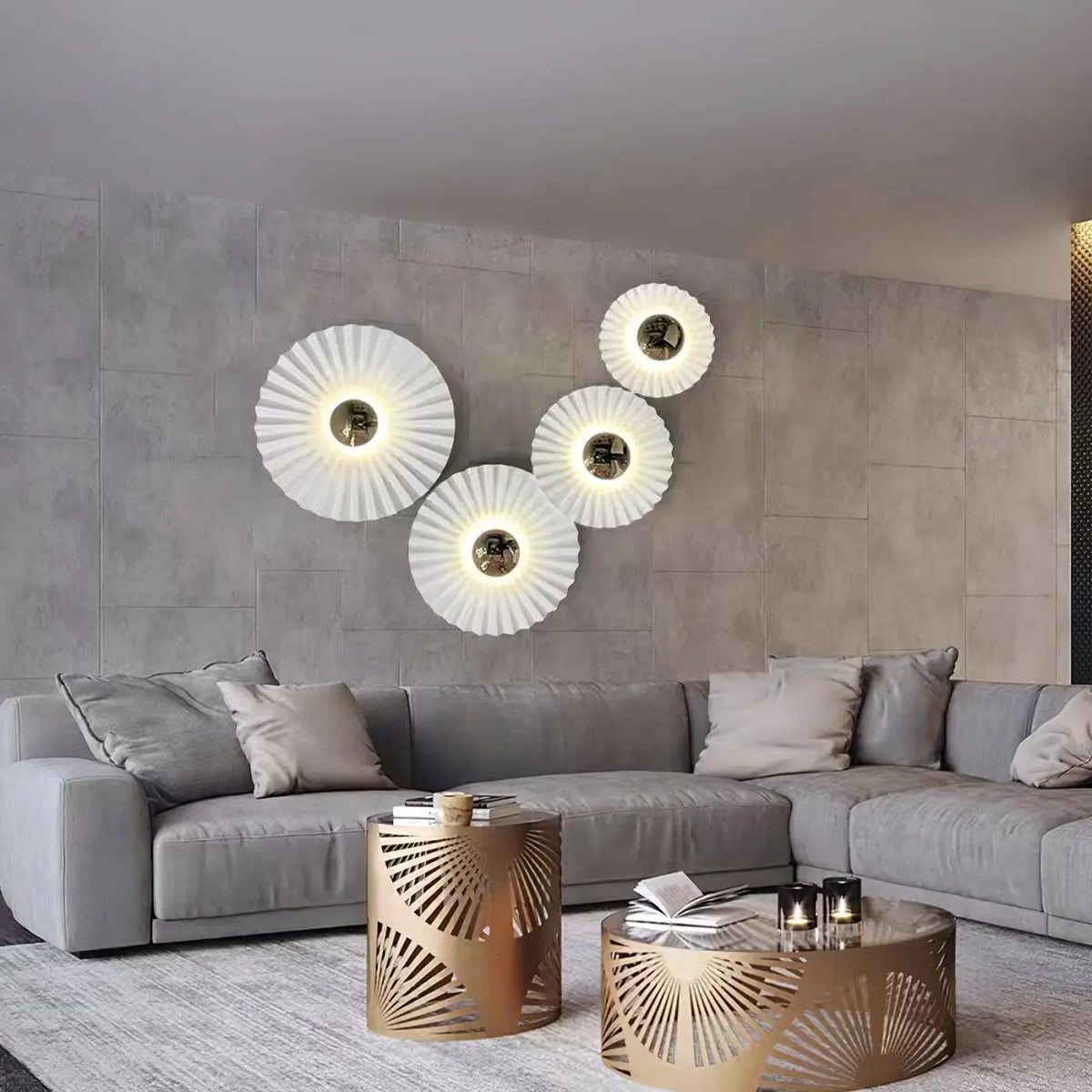 Applique murale circulaire, trois tailles