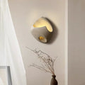 Applique murale cocon en pierre beige, deux tailles
