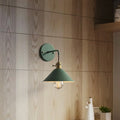 Applique murale rétro colorée, six coloris, blanc chaud ou froid, vert