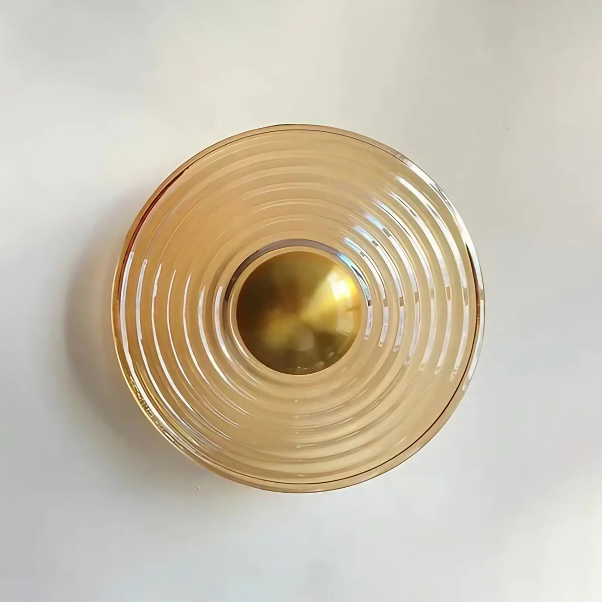 Applique murale circulaire en verre, quatre tailles