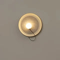 Applique murale cercle lumineux effet éclipse, trois coloris, blanc