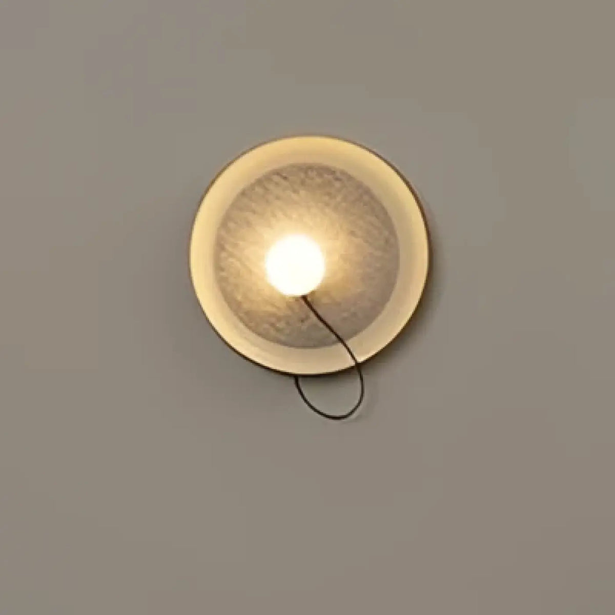 Applique murale cercle lumineux effet éclipse, trois coloris, blanc