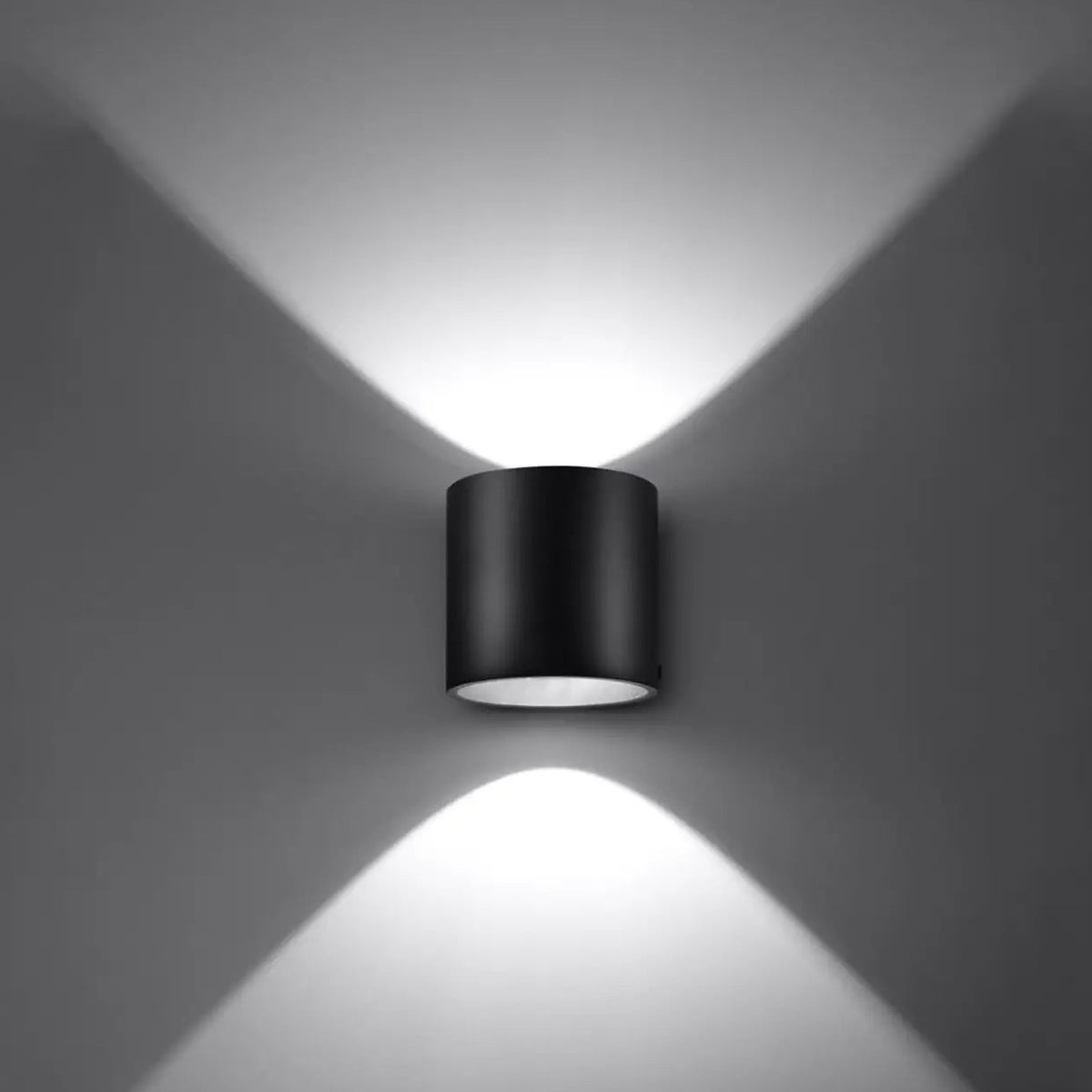 Applique murale cylindre en aluminium, béton ou bois, 1 ou 2 G9
