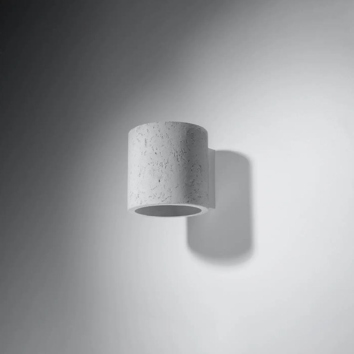 Applique murale cylindre en aluminium, béton ou bois, 1 ou 2 G9, gris