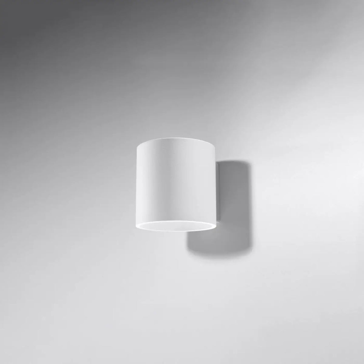 Applique murale cylindre en aluminium, béton ou bois, 1 ou 2 G9, blanc
