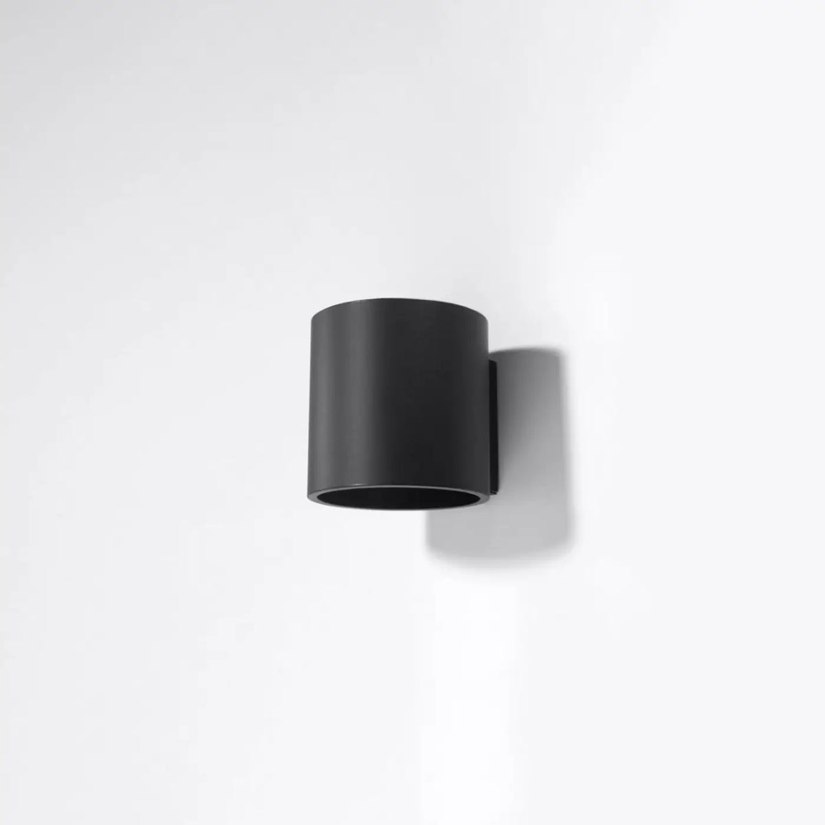Applique murale cylindre en aluminium, béton ou bois, 1 ou 2 G9, noir