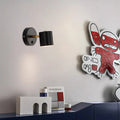 Applique murale cylindre orientable, noire ou dorée, deux modèles, noir