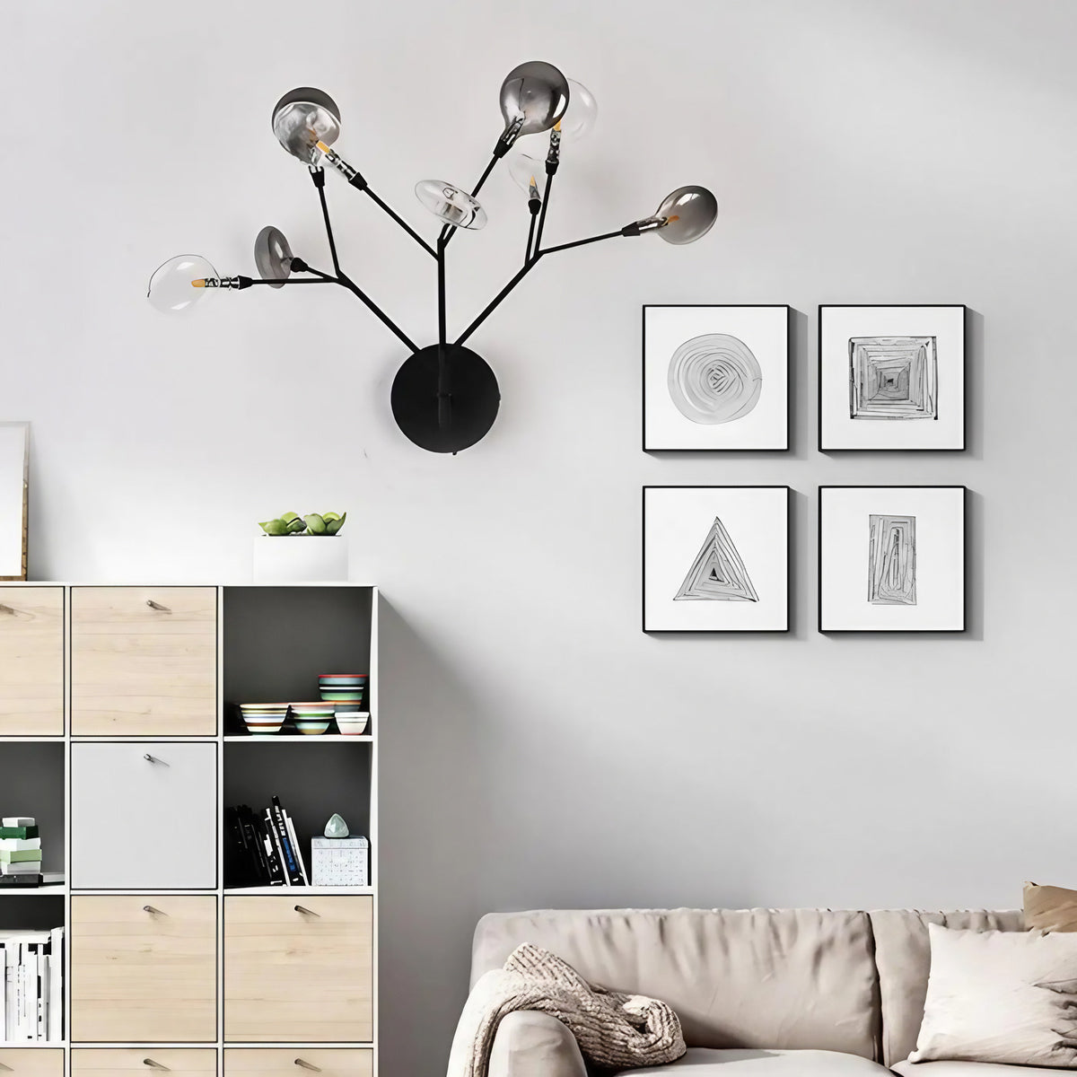 Applique murale décorative moderne, tailles S et M