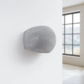 Applique murale demi-sphère en céramique blanche ou béton gris, gris