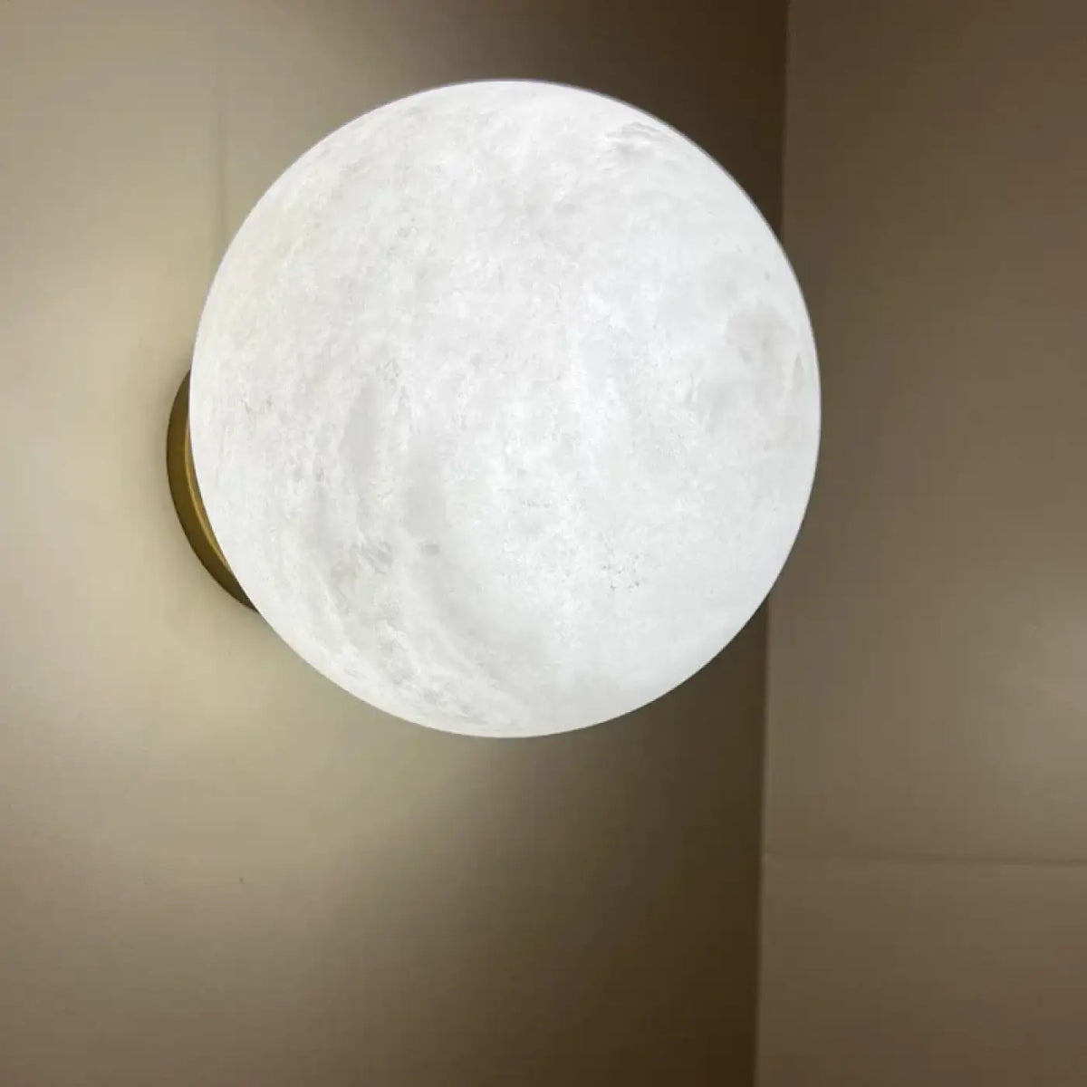 Applique murale en albâtre, sphère à halo doux, tailles S et M