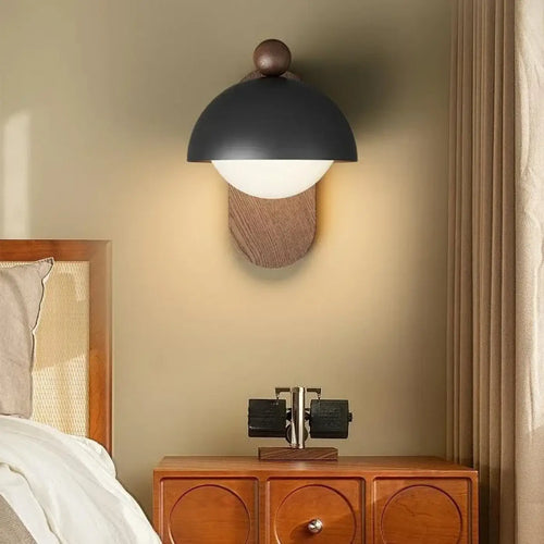 Applique design en aluminium style nordique, noir ou blanc, noir
