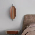 Applique murale verticale en bois avec LED, tailles S, M et L