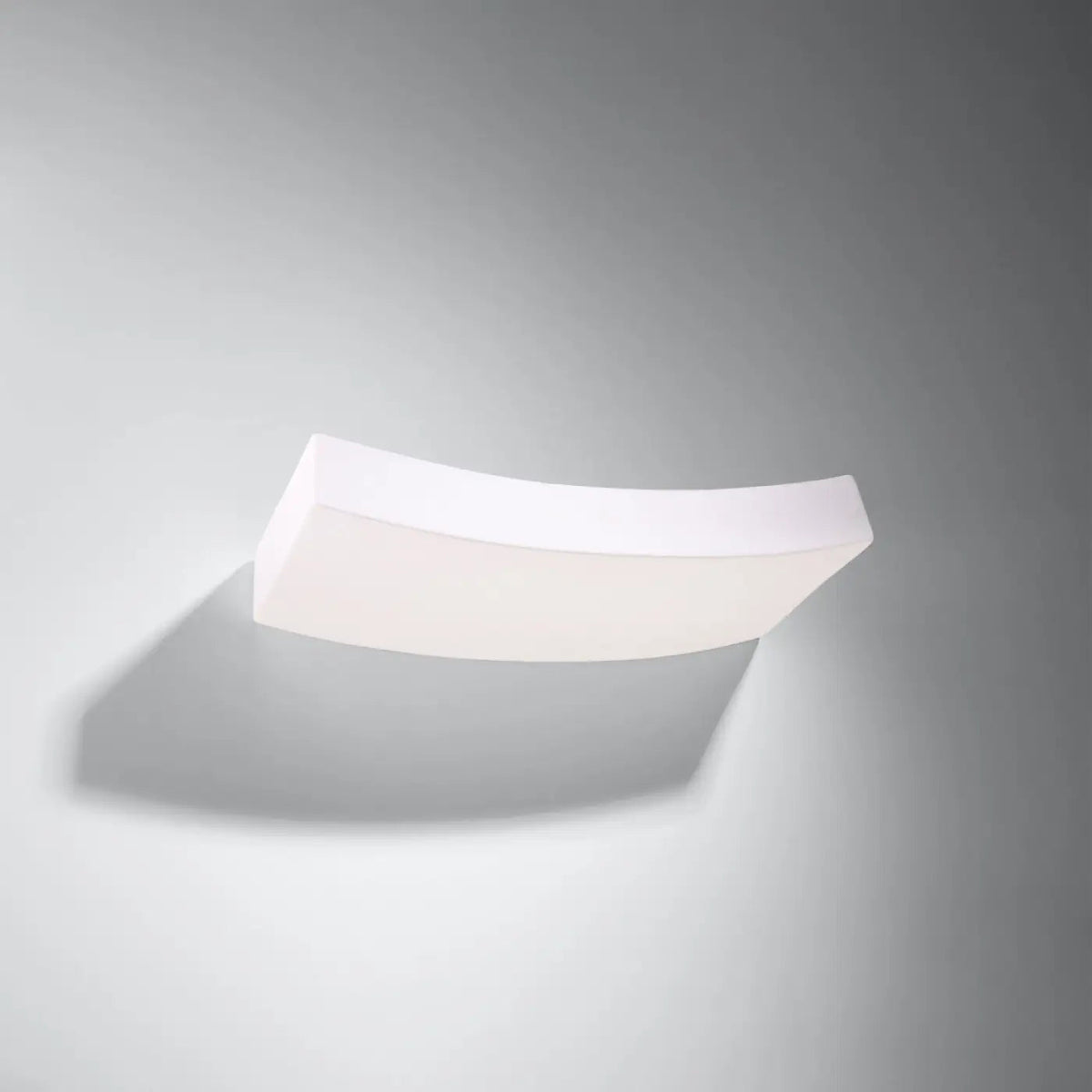 Applique murale vague en céramique blanche, 36 cm, 2 ampoules G9