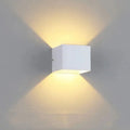 Applique murale cubique, lumière en haut et en bas, cinq coloris, blanc