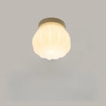 Applique murale à abat-jour arrondi en verre opale, 5 coloris, beige