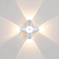 Applique murale LED en forme de fleur, blanche ou noire, S, M, L, blanc