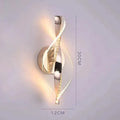 Applique murale dorée sculpturale, LED intégrée, blanc chaud ou froid