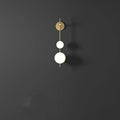 Applique murale en métal à boules lumineuses suspendues
