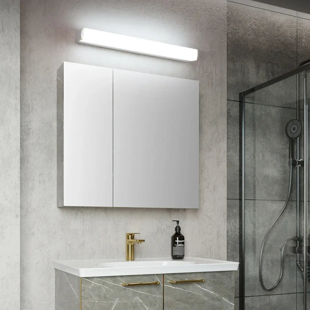Applique murale minimaliste à lumière blanche, tailles S, M, L