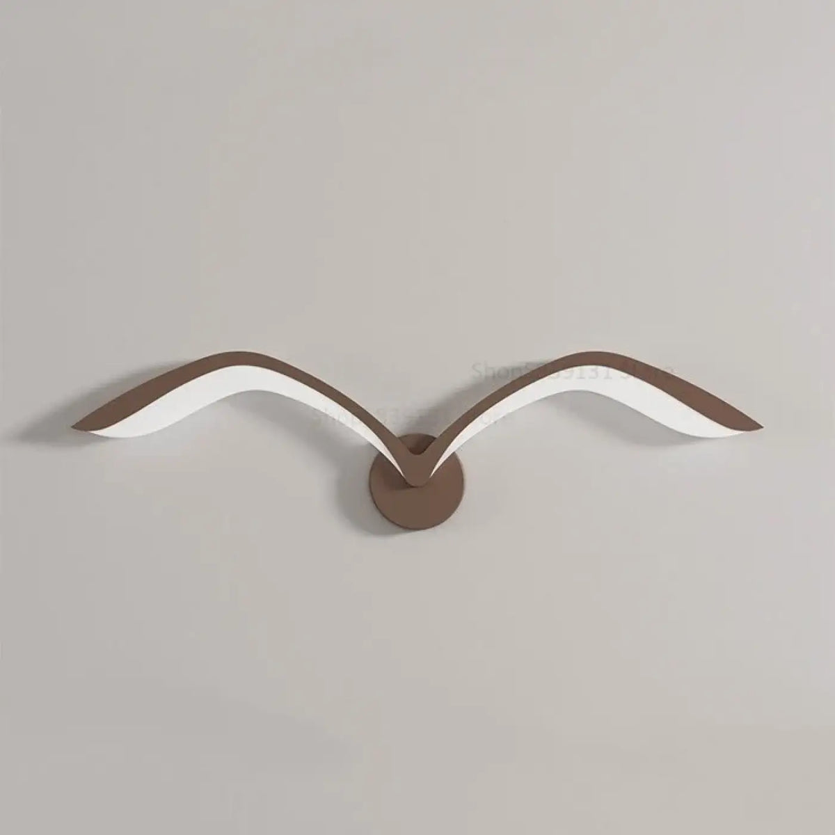Applique murale en forme d'ailes, marron ou blanc, tailles S et M, marron