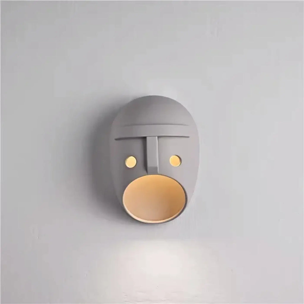 Applique murale grise contemporaine, blanc chaud ou froid