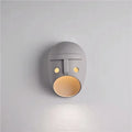 Applique murale grise contemporaine, blanc chaud ou froid