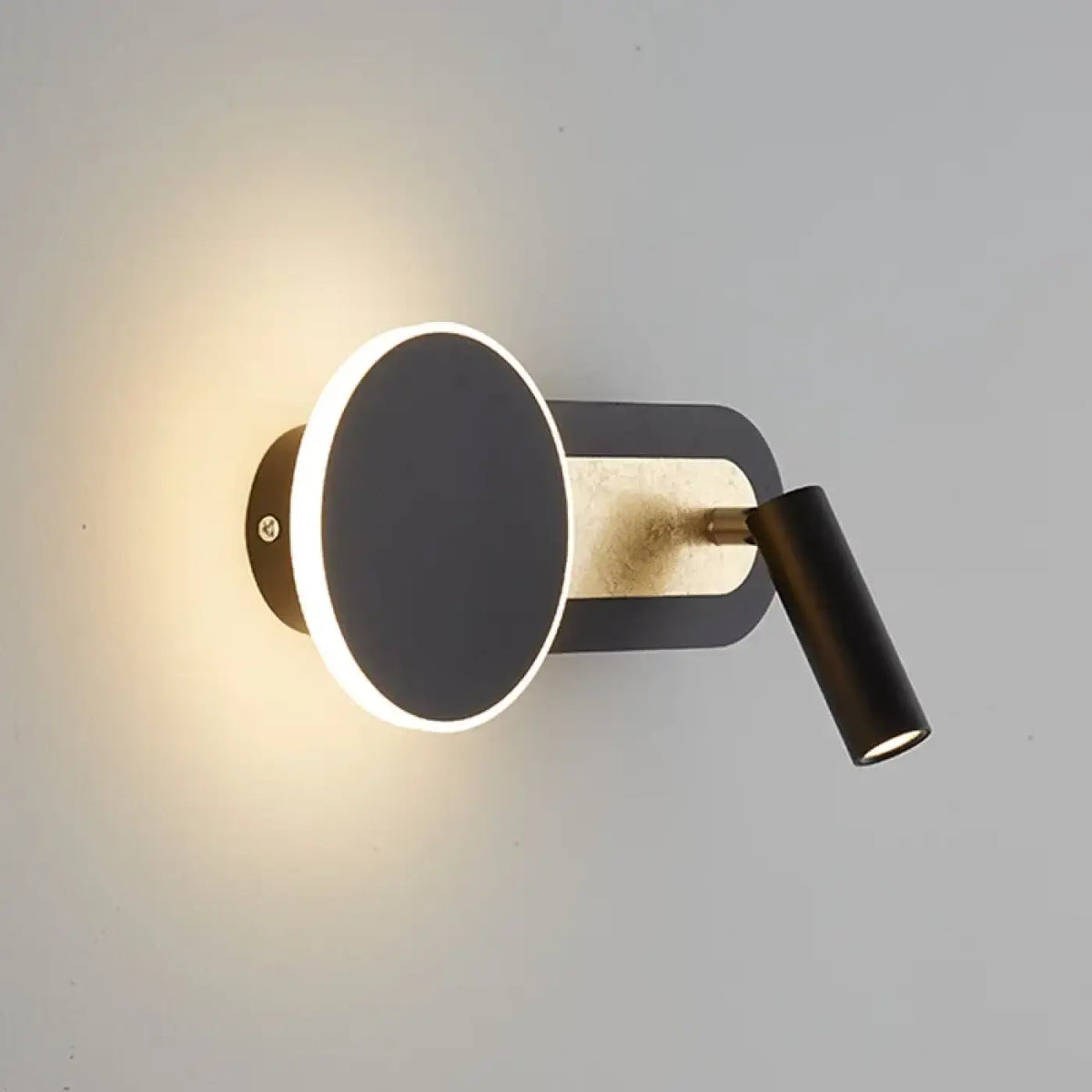 Applique murale LED moderne, noire ou blanche