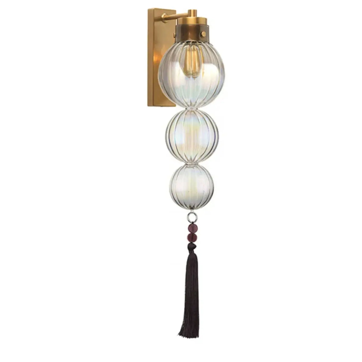 Applique murale en verre, transparent ou bleu