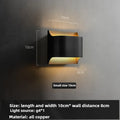 Applique murale LED noire ou dorée, quatre tailles S à XL, noir